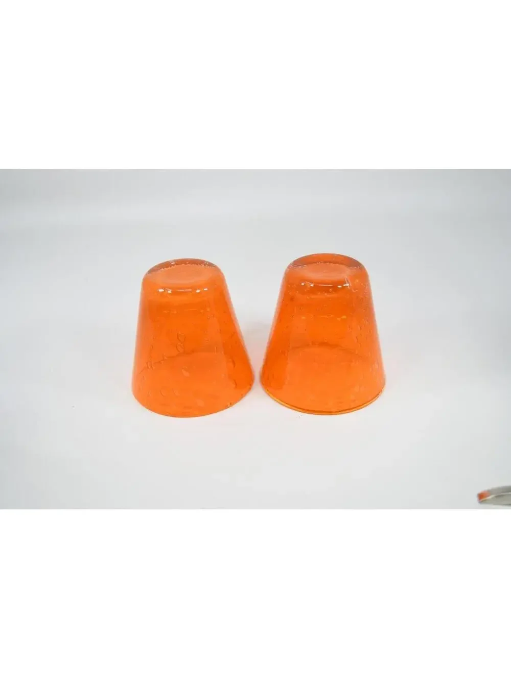 Pottery Barn Monterey Art Glass Orange 3